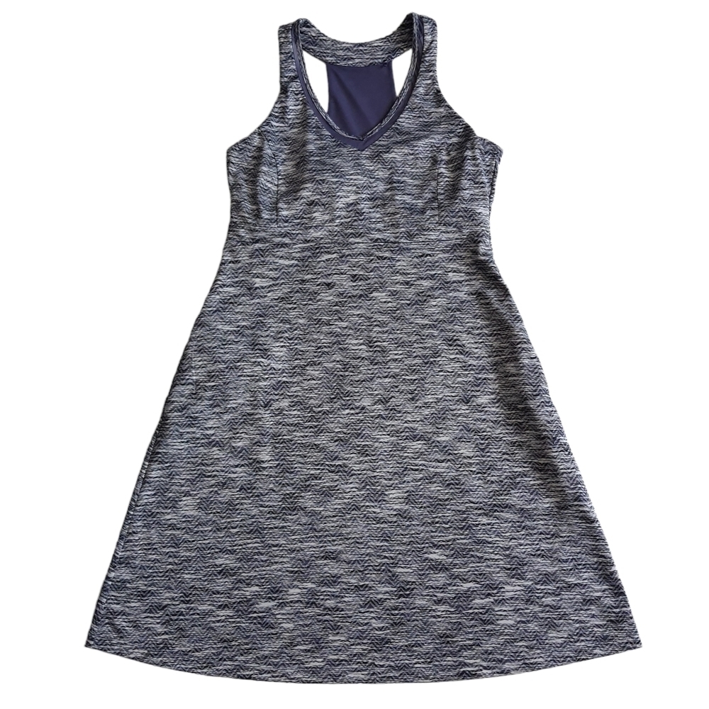 MPG Activewear Dress Womens M Purple Stretchy Mesh Racerback Pockets